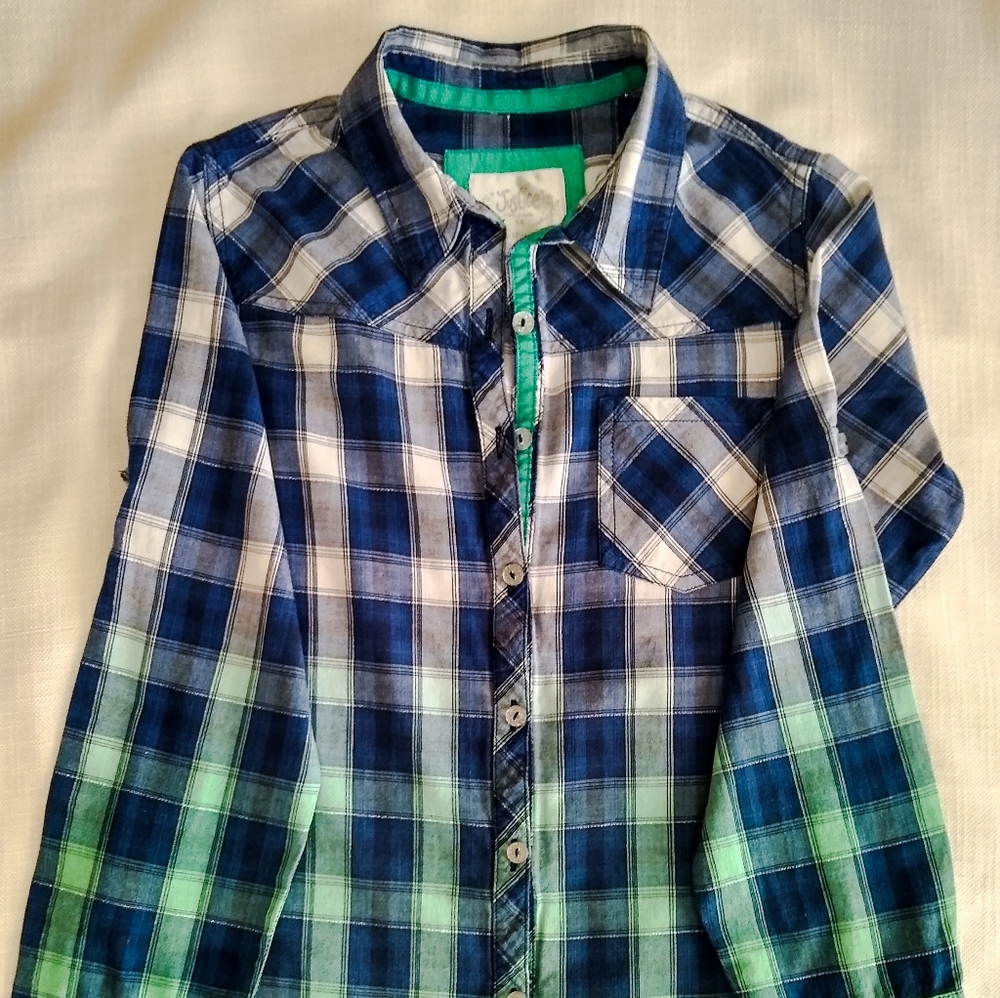 Justice Girls - flanel button down long sleeve